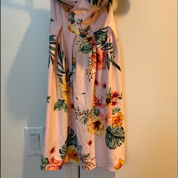 NWOT  Derek Heart Floral Light Pink lovely Dress - Picture 2 of 6